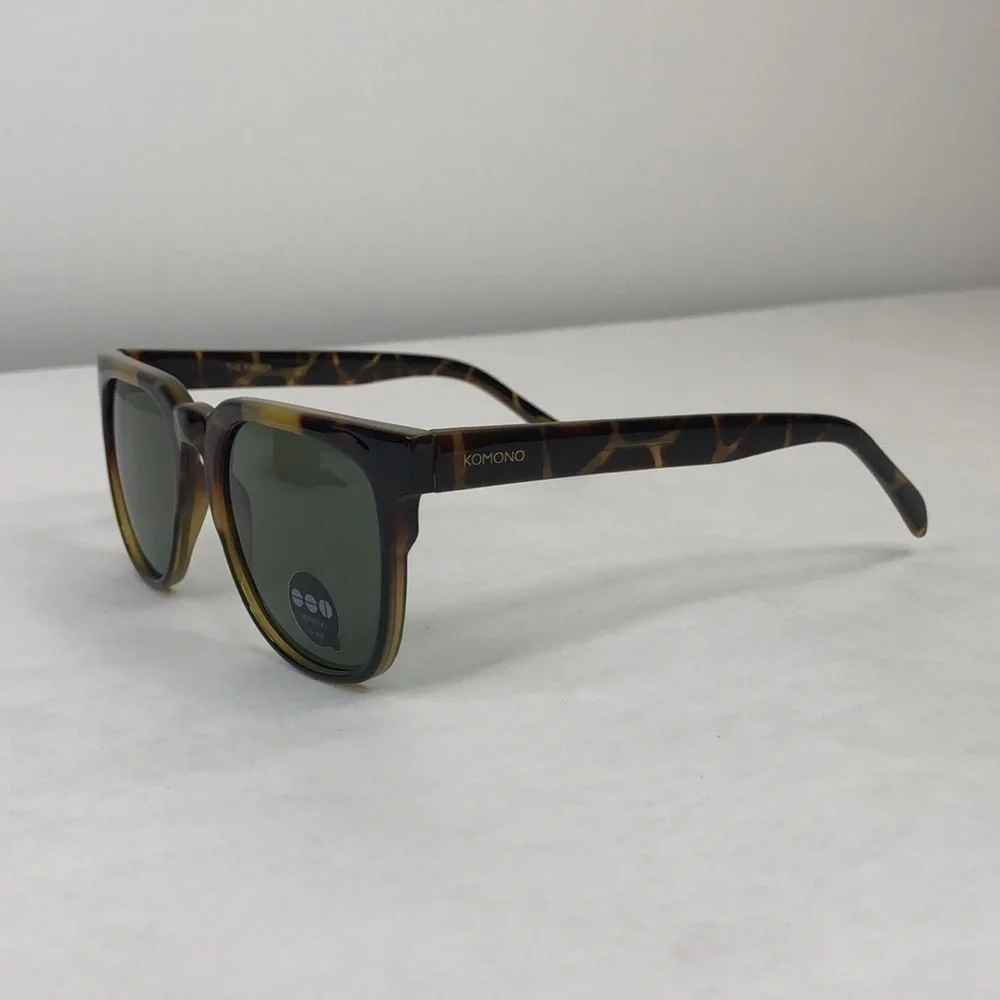 KOMONO Riviera Green Tortoise Sunglasses (NEW) 🕶